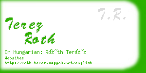 terez roth business card